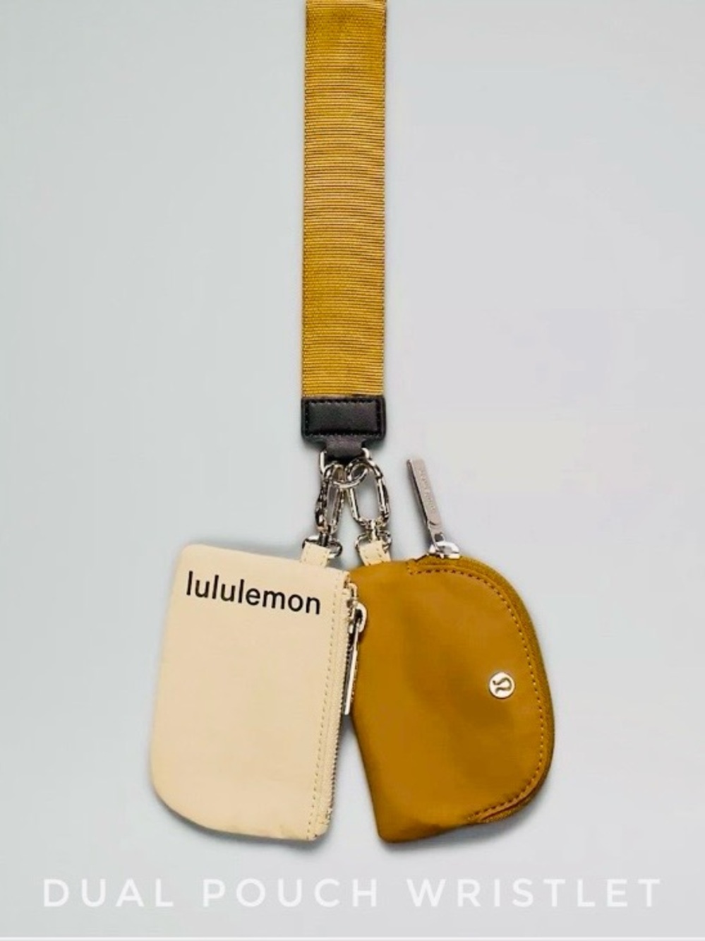 Lululemon Dual Pouch Wristlet Trench/Carmel NWT✅